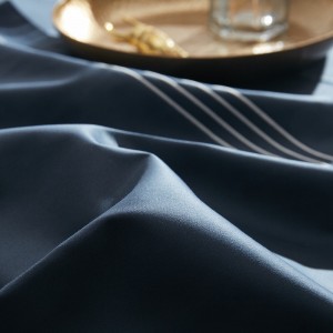 100% Cotton Bed Quilt Cover Soft Breathable Comforter Luxury Blue Solid Color Bedsheet Bedding Sets