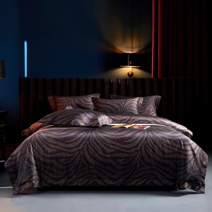 European style brand duvet cover high quality purple designer quilt cover double single bed sheet Egyptian cotton printing bedding sets