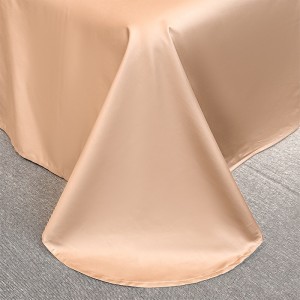 Customized Cotton Bedding Set Orange Embroidery 4pcs Comforter With Quilt Pattern Modern Cotton Home Use Bed Sheet Bedding Sets
