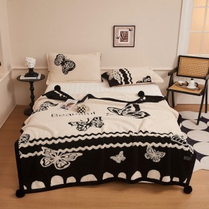 High Gram Weight Printing Blanket ODM/OEM Home Textile Decorative Blankets Bed Cover Queen King Bedding