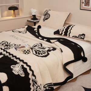 High Gram Weight Printing Blanket ODM/OEM Home Textile Decorative Blankets Bed Cover Queen King Bedding