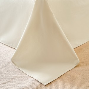Hot selling cotton 4-pieces textile ODM coverlets jacquard bedsheets simple style bed linen bedding set wholesaler