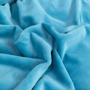 Warm blue duvet cover velvet bed linen high-end flat fitted sheets ODM coverlets embroidery pillow cases bedding set wholesaler