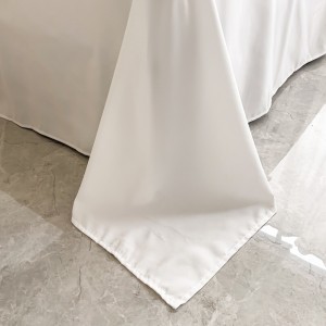 ODM/OEM solid color cotton bed linen exquisite king size house white comforter cover bedroom bedding set wholesaler