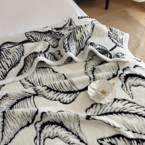 Customized 1PCS White Blanket Printing Super Soft Lamb Wool Fleece Blanket