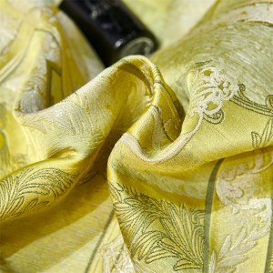 Hot-selling 4-pieces textile jacquard 2m/2.2m bedsheet flat sheets 1.8m quilt cover premium yellow 100% cotton bedding set manufacture