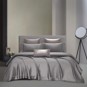 White 100% Cotton Solid Color Comforter Duvet Cover Fitted & Flat Sheet Pillowcases Pillow Shams Bedding Set Supplier