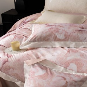 100S cotton floral digital printing duvet cover with ykk zipper queen king bed sheets bedding set in stock