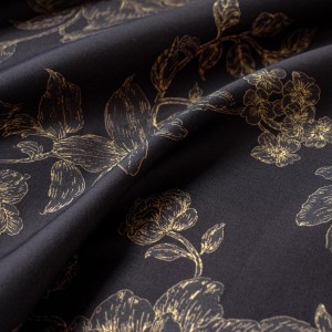 High Quality Long Staple Cotton Black Digital Printing Comforter Duvet Cover Pillowcase Bedding Set Supplier