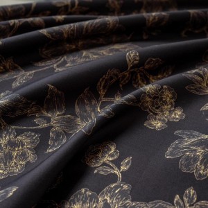 High Quality Long Staple Cotton Black Digital Printing Comforter Duvet Cover Pillowcase Bedding Set Supplier