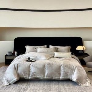 100 count lyocell cotton bedding set with soft bed sheets digital printing comforter quilt duvet cover