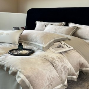100 count lyocell cotton bedding set with soft bed sheets digital printing comforter quilt duvet cover