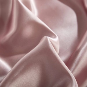 Luxury solid color home textile silk bed linen pink duvet quilt comforter cover bedding set wholesaler