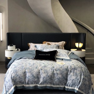 High-End patchwork comforter set 500TC cotton bedsheets queen king size coverlets with 2 soft printing pillowslips bedding set supplier