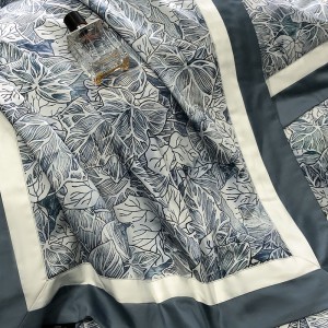 High-End patchwork comforter set 500TC cotton bedsheets queen king size coverlets with 2 soft printing pillowslips bedding set supplier
