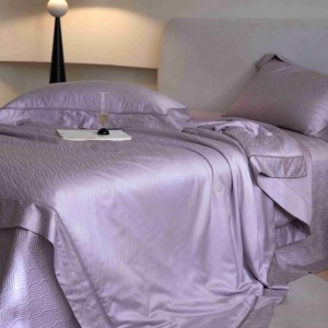 Purple jacquard bed cover lyocell cotton summer quilt cooling air-condition quilt bedspread bedding set
