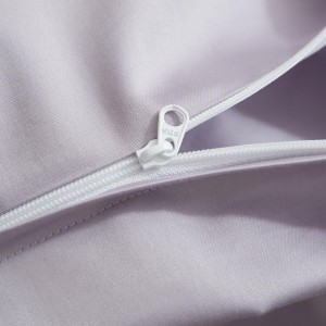 Wholesale High-end Pillowcases Purple Cotton Comforter Set Embroidery Bed Linen Fitted Sheets 2m/2.2m Bedding Set for Adults