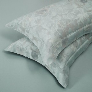 High Quality Blue Jacquard 4pcs Home Hotel Textiles 100% Cotton Comforter Duvet Cover Bedding Set Supplier