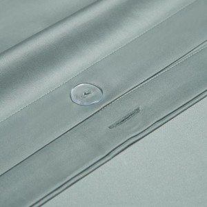High Quality Blue Jacquard 4pcs Home Hotel Textiles 100% Cotton Comforter Duvet Cover Bedding Set Supplier