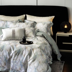 Premium quality 100S  Australia cotton digital printing home textiles duvet cover pink bedding set supplier