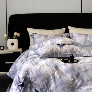 Premium quality 100S  Australia cotton digital printing home textiles duvet cover pink bedding set supplier