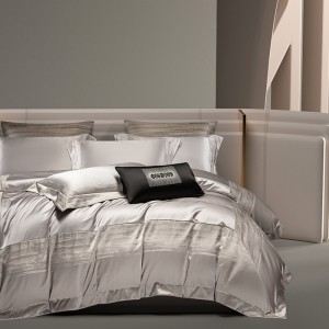 Embroidered duvet cover pink fitted flat sheets 2m/2.2m double bedsheet premium long staple cotton pillowslip queen king size bedding set