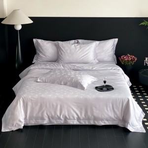 Premium quality green lyocell home textiles jacquard duvet cover bedding set supplier
