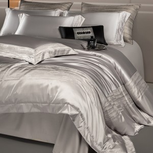 Embroidered duvet cover pink fitted flat sheets 2m/2.2m double bedsheet premium long staple cotton pillowslip queen king size bedding set