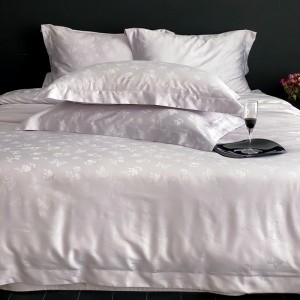 Premium quality green lyocell home textiles jacquard duvet cover bedding set supplier