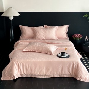 Premium quality green lyocell home textiles jacquard duvet cover bedding set supplier