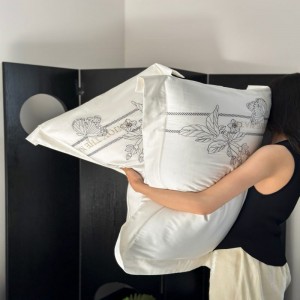 500tc pure cotton high class black embroidery quilt duvet cover white bed sheets bedding set