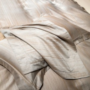 Light luxury 500tc lyocell cotton yarn-dyed jacquard quilt cover bed sheets bedding set