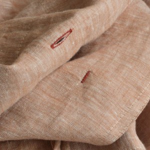 Premium quality solid color home textiles beige linen duvet cover bedding set supplier