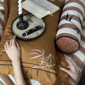 100% Australian cotton home textiles brown printing bedding set supplier