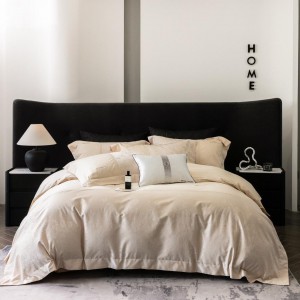 Summer Cool 100S Australia Cotton Cool Home Textiles pink Jacquard Duvet Cover Queen king Size Flat & Fitted Sheets Bedding Set Cotton