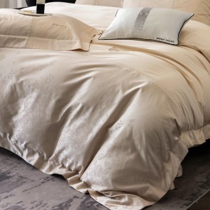 Summer Cool 100S Australia Cotton Cool Home Textiles pink Jacquard Duvet Cover Queen king Size Flat & Fitted Sheets Bedding Set Cotton