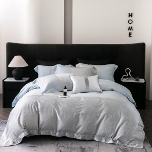 Summer Cool 100S Australia Cotton Cool Home Textiles pink Jacquard Duvet Cover Queen king Size Flat & Fitted Sheets Bedding Set Cotton