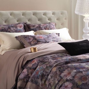 Light Luxury Purple Digital Printing Duvet Cover Queen King 500TC Cotton 4PCS Bed Sheets Bedding Set