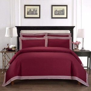 120S double-ply Egyptian long-staple cotton red duvet cover bed sheets luxury bedding four-piece set