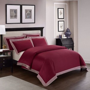 120S double-ply Egyptian long-staple cotton red duvet cover bed sheets luxury bedding four-piece set