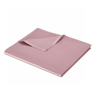 Light luxury home textile pink flat bed sheet super soft 120S Egyptian long staple cotton quilt cover bedding set