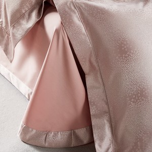 Modern style jacquard pillowcase double bedsheet exquisite pink cotton customizable 2/2.3m coverlets winter quilt cover kids’ bedding set