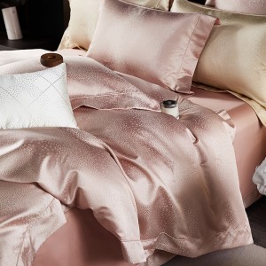 Modern style jacquard pillowcase double bedsheet exquisite pink cotton customizable 2/2.3m coverlets winter quilt cover kids’ bedding set