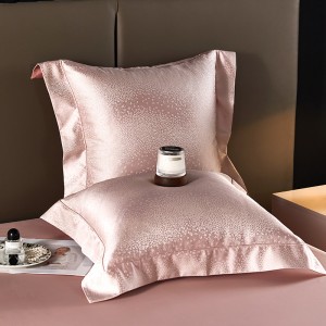Modern style jacquard pillowcase double bedsheet exquisite pink cotton customizable 2/2.3m coverlets winter quilt cover kids’ bedding set