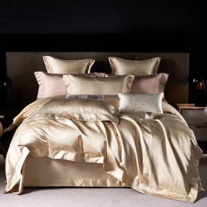 Modern style jacquard pillowcase double bedsheet exquisite pink cotton customizable 2/2.3m coverlets winter quilt cover kids’ bedding set