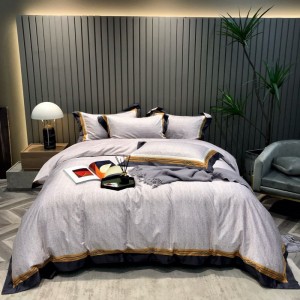 Super Soft Pure Cotton Digital Printing Duvet Quilt Cover Bed Sheets Embroidery Bedding Set