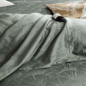 100S Egyptian Cotton Long Staple Cotton Bed Set Jacquard Quilt Cover Bed Linen Luxury Bed Sheets 4PCS Bedding Set