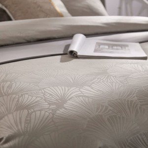 Luxury Jacquard Quilt Cover 100S Egyptian Cotton Bed Sheets sabanas Pink Long Staple Cotton Bedding Set