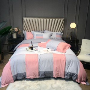 60S Cotton Satin Brushed Digital Printing Quilt Cover Bed Sheets Queen King Home Textile Bedding Set