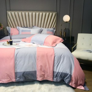 60S Cotton Satin Brushed Digital Printing Quilt Cover Bed Sheets Queen King Home Textile Bedding Set